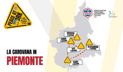 Peace at Work: la carovana delle Acli per il lavoro e la pace arriva ad Asti Peace at Work: la carovana delle Acli per il lavoro e la pace arriva ad Asti