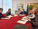 La sottoscrizione degli accordi oggi in Prefettura La sottoscrizione degli accordi oggi in Prefettura