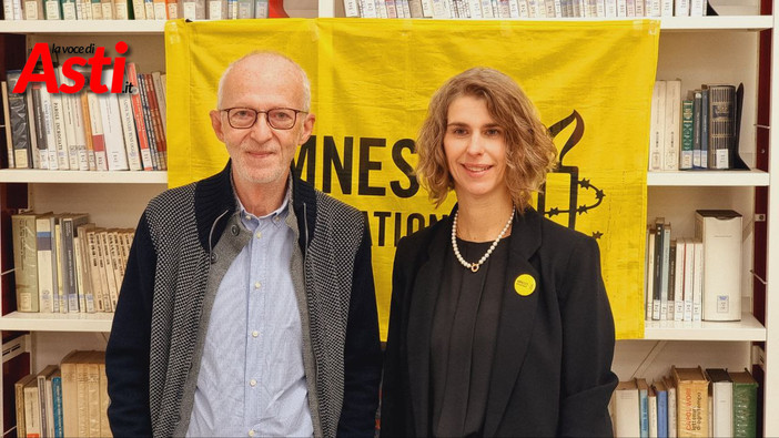 Riccardo Noury con Simona Franzino Riccardo Noury con Simona Franzino