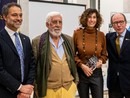 Alberto Bazzano, presidente del Rotary, Carlo Panella, Roberta Bellesini e il presidente dell'associazione Italia - Israele Luigi Florio