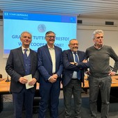 Da sinistra: Pietro Cavallero, Mario Sacco, Tino Ernesto Cornaglia e Alessandro Durando