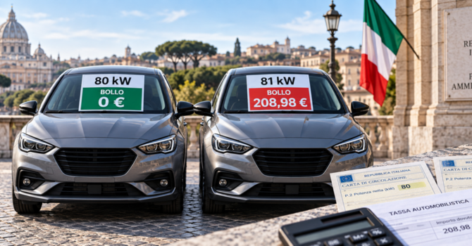 Bollo auto, la frontiera degli 80 kW: un solo kilowatt può costare 209 euro e spostare il mercato astigiano (ma non solo) Bollo auto, la frontiera degli 80 kW: un solo kilowatt può costare 209 euro e spostare il mercato astigiano (ma non solo)