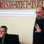 Il sindaco Rasero e l'assessore Origlia ritratti nel corso di una seduta del Consiglio del Palio