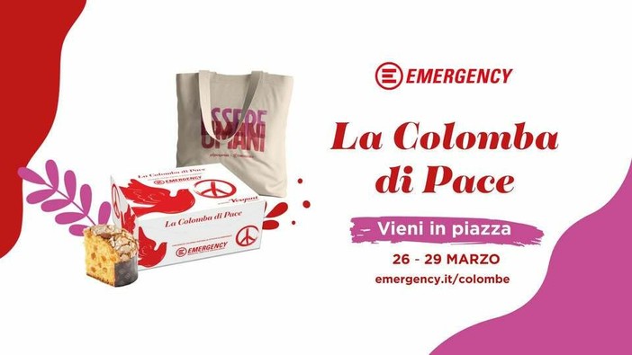 Ad Asti torna la Colomba di Pace per sostenere Emergency
