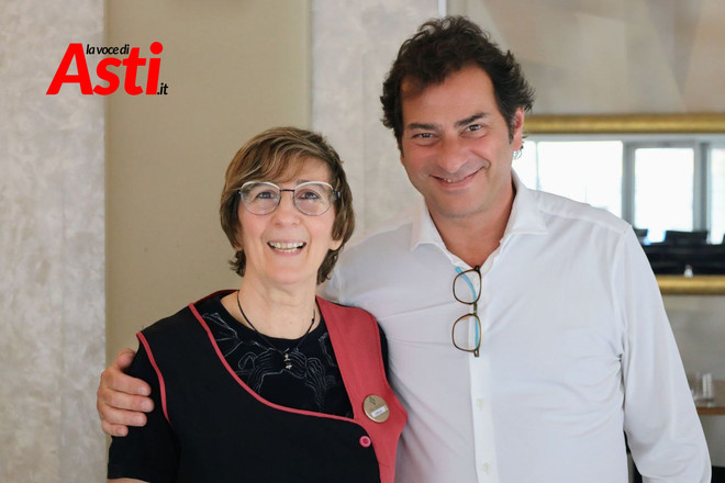Luca Mogliotti con Ornella Gagliardi, dal 1983 storica governante della struttura (Merphefoto)