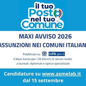 Assunzioni nei Comuni, al via il Maxi Avviso ASMEL 2026: 39 profili e candidature online dal 15 settembre Assunzioni nei Comuni, al via il Maxi Avviso ASMEL 2026: 39 profili e candidature online dal 15 settembre