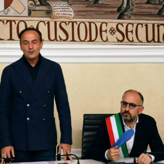Il presidente Cirio con il sindaco Rasero (archivio