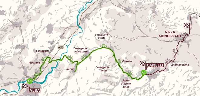 Il percorso della Ciclovia