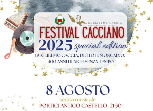 Festival Cacciano 2025, musica classica e contemporanea negli antichi portici di Moncalvo