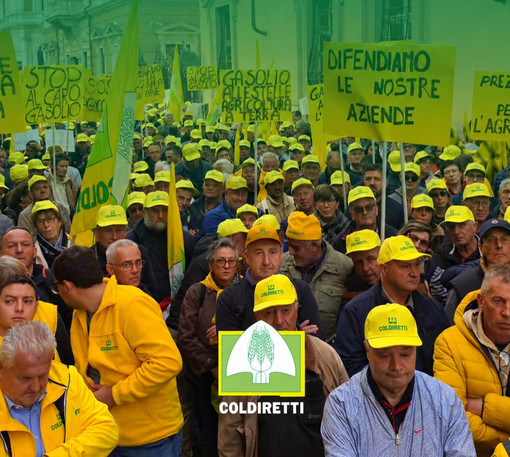 La protesta di Coldiretti La protesta di Coldiretti
