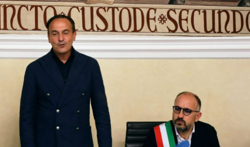 Il governatore Cirio e il sindaco Rasero in una immagine d'archivio Il governatore Cirio e il sindaco Rasero in una immagine d'archivio