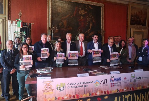 Qualche momento della presentazione della 25ª rassegna di &quot;Coloratissimo autunno&quot; a Fossano
