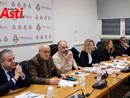Sindaco e parte della giunta immortalati (ph. Merfephoto - Efrem Zanchettin) nel corso di un precedente consiglio comunale