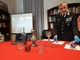 Nell'immagine, risalente al luglio 2020, il comandante del Nucleo torinese dei carabinieri per la Tutela del Patrimonio Culturale con le opere d'arte rinvenute