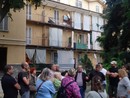 Alcune immagini dell'incontro organizzato dal coordinamento in via Dogliotti