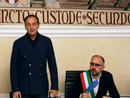 Il presidente Cirio con il sindaco Rasero (archivio Il presidente Cirio con il sindaco Rasero (archivio