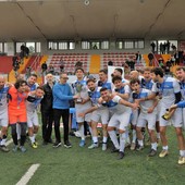 L’esultanza del Calliano nella finale 2025, detentore della Coppa