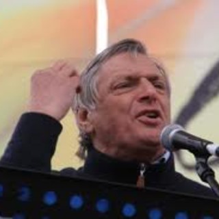 Don Luigi Ciotti ritratto in un'immagine d'archivio