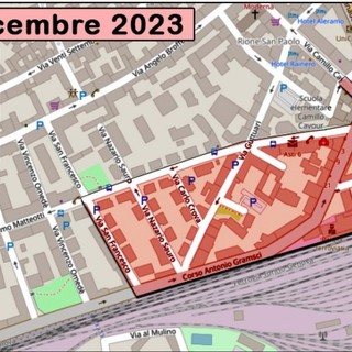 La mappa della zona del divieto