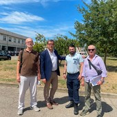 La delegazione accompagnata dal viceispettore Iorio