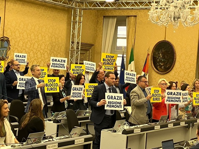 Un'immagine dal Consiglio regionale