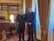 Il colonnello Giovanni Di Niso con il prefetto Claudio Ventrice