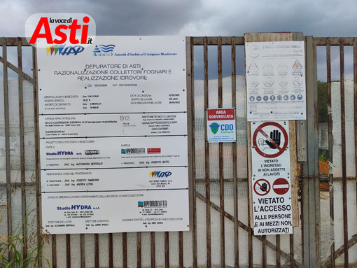 Depuratore di Asti, cantiere agli sgoccioli ma addio al vecchio camminamento sul Tanaro