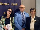 La relatrice con il presidente Mela e il questore Di Donato