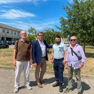 La delegazione accompagnata dal viceispettore Iorio