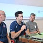 Ethan Champlin durante la conferenza stampa