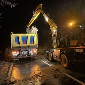 Foto dell'intervento di Cassinasco grazie a Ermes degli operatori stradali della provincia di Asti