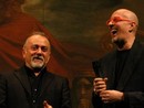 Massimo Cotto con l'amico Giorgio Faletti