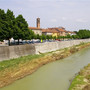 Uno scorcio del Belbo a Nizza Monferrato