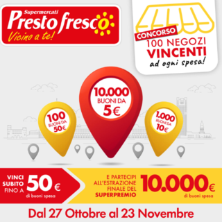 Da Prestofresco 100 Negozi Vincenti