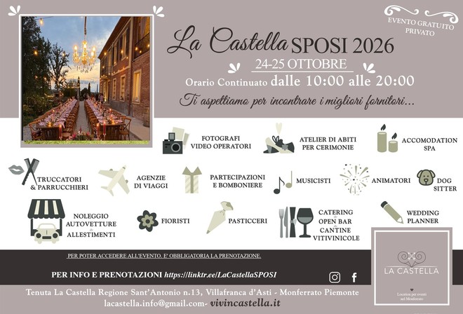 La Castella Sposi 2026: la decima edizione celebra nozze e solidarietà al femminile La Castella Sposi 2026: la decima edizione celebra nozze e solidarietà al femminile