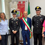 Monticello d'Alba, visita in Comune del capitano dei Carabinieri Alessandro Dragonetti