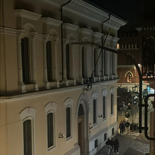 Il tratto di corso Alfieri al buio Il tratto di corso Alfieri al buio