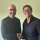 Il direttore generale dell'Asl AT Giovanni Gorgoni con il dottor Marco Cannì, responsabile della Struttura semplice dipartimentale di Chirurgia Mammo Pelvica