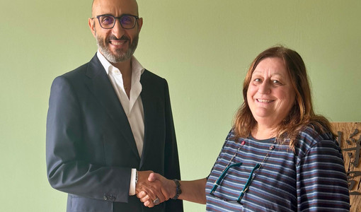 La dottoressa Vercellone con il direttore generale Asl AT Giovanni Gorgoni La dottoressa Vercellone con il direttore generale Asl AT Giovanni Gorgoni