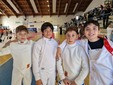 Gli spadisti Semernin, Talarico, Centola e Bovone Gli spadisti Semernin, Talarico, Centola e Bovone
