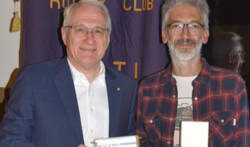 Gian Marco Griffi al Rotary Club Asti, tra romanzo e realtà Gian Marco Griffi al Rotary Club Asti, tra romanzo e realtà