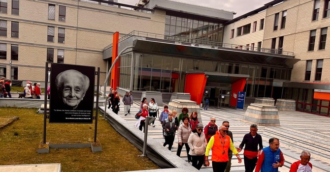 Un gruppo di cammino dell'Asl At