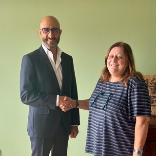 La dottoressa Vercellone con il direttore generale Asl AT Giovanni Gorgoni