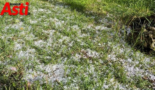Maltempo sull’Astigiano: temporali e grandine nel pomeriggio