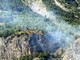 Un incendio nei boschi di Vinadio lo scorso 10 luglio