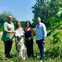 All’inaugurazione ufficiale del nuovo boschetto di Paulownia erano presenti: l’assessore Antonino Russo - Assessore al Verde del Comune di Orbassano, Clara Bonaudi e Denise Bonaudi del CDA Boman e Daniele Berruti Presidente Paulownia Piemonte Nazionale