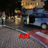Il momento dell'incidente (foto Claudio Russo)