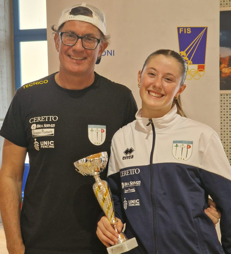 Il maestro Piccardi con Allara