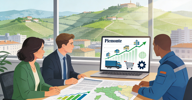 Imprese piemontesi fiduciose nel 2026: servizi in corsa, manifattura in affanno