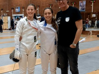 Il maestro Piccardi con Allara e Boano Il maestro Piccardi con Allara e Boano